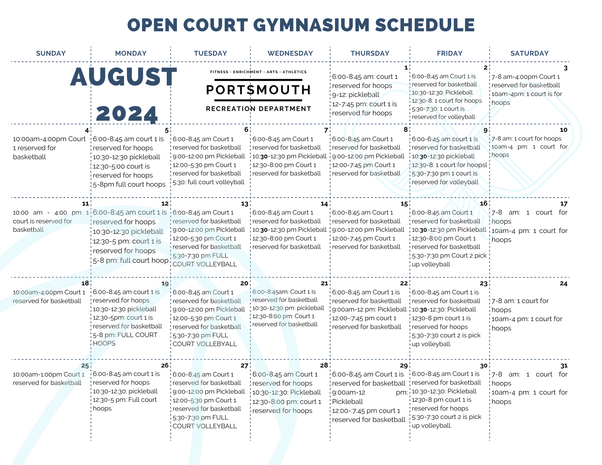 spin open gym schedule